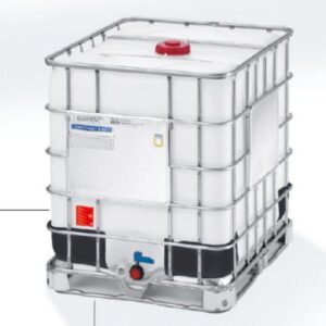 TANQUE IBC 1000 L HDPE + JAULA GALVANIZADA (VALVULA DN50) SEMINUEVO