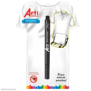 Plumón Para Tela Arti Creativo Negro X 1 Und