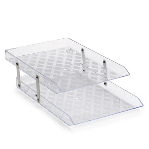 Bandeja Doble Maxcril Articulable Cristal