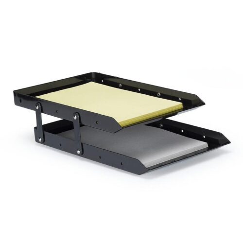 Bandeja Doble Maxcril Articulable Negro