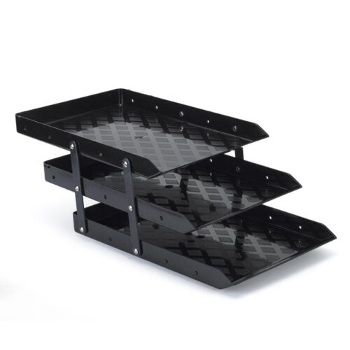 Bandeja Triple Maxcril Articulable Negro