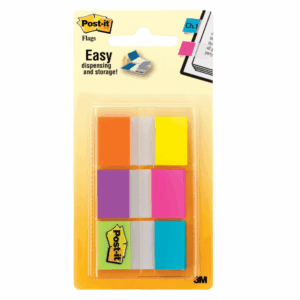 Banderitas Adhesivas 3M Post-It 23.8 X 43.2 Mm 60 Hojas