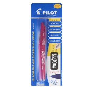 Bolígrafo Pilot Frixion Blfr7 Rosa + Repuesto