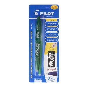 Bolígrafo Pilot Frixion Blfr7 Verde + Repuesto