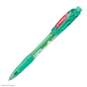 Bolígrafo Stabilo Marathon Verde Retráctil