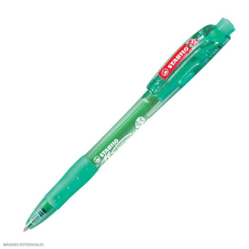 Bolígrafo Stabilo Marathon Verde Retráctil