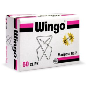 Clips Mariposa Chico Wingo Caja X 50 Und