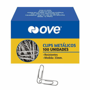 Clips Metálicos Ove N°3 X 100 Und
