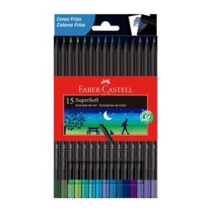 Colores Largos Faber Castell Supersoft Fríos X 15 Und