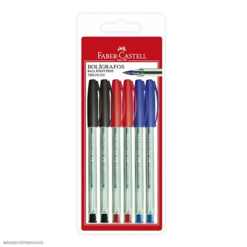 Bolígrafo Faber Castell 035-F X 6 Und