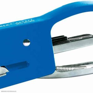Mini Engrapador De Metal Faber Castell Tipo Alicate Azul 10 Hojas