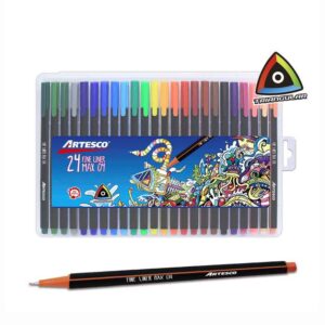 Plumón Artesco Fineliner Triangular X 24 Und