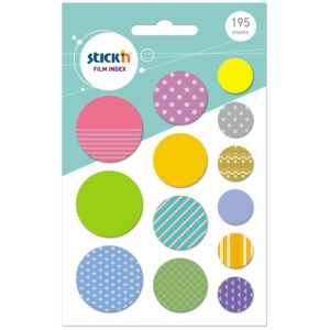 Index Tipo Banderitas Stick'N Notes Diseño Círculo 195 Hojas