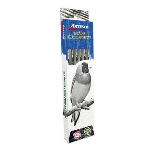 Lápiz 3B Técnico Artesco Sin Borrador Caja X 12 Und