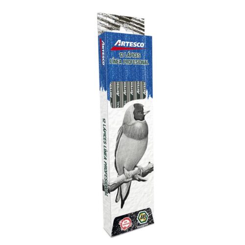 Lápiz 4B Técnico Artesco Sin Borrador Caja X 12 Und
