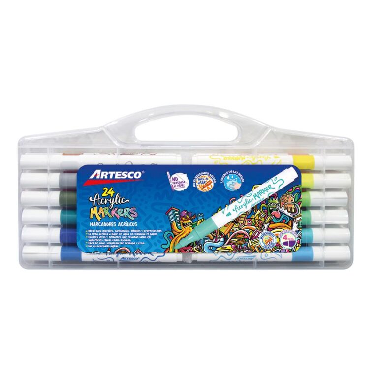 Magicalmai - 60 Marcadores Acrílicos En Blanco, 30 Marcadores De Acrílico Transparente Con 30 Borlas De Colores Surtidos, Kits De Marcadores En Blanco Para Amantes De Los Libros (3 Formas