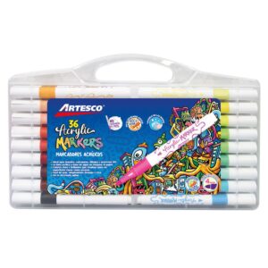 Marcadores Acrílicos Artesco Acrylic Markers X 36 Und