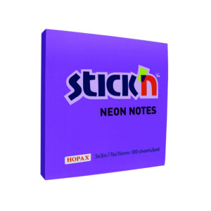 Notas Adhesivas Stick'N Notes 76 X 76 Mm Púrpura Neón 100 Hojas