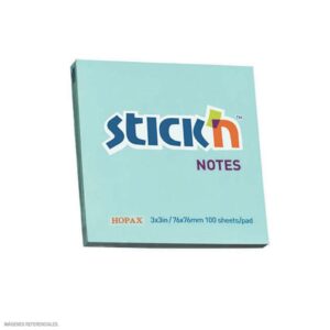Notas Adhesivas Stick'N Notes 21149 76 X 76 Mm Celeste 100 Hojas