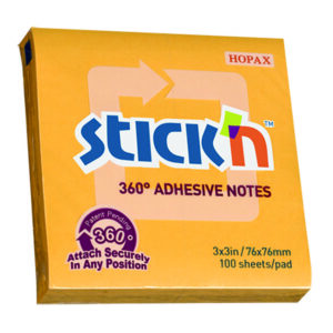 Notas Adhesivas Stick'N Notes 76 X 76 Mm Amarillo Sunset 100 Hojas