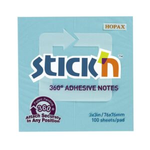 Notas Adhesivas Stick'N Notes 21553 76 X 76 Mm Celeste 100 Hojas