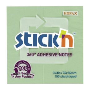 Notas Adhesivas Stick'N Notes 76 X 76 Mm Verde 100 Hojas