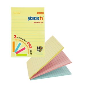 Notas Adhesivas Stick'N Notes Magic 150 X 101 Mm Rayado Colores Pastel 90 Hojas