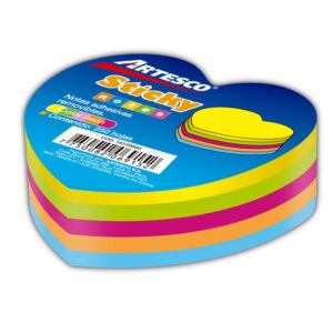 Notas Adhesivas Artesco Diseño Corazón Neón 250 Hojas