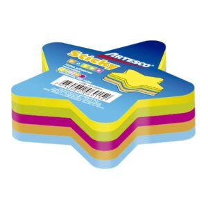 Notas Adhesivas Artesco Diseño Estrella Neón 250 Hojas