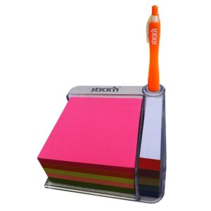 Notas Adhesivas Stick'N Notes 76 X 76 Mm Colores Neón 400 Hojas + Dispensador