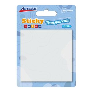 Notas Adhesivas Artesco 75 X 75 Mm Transparente 50 Hojas