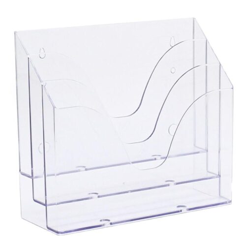 Organizador Triple Maxcril Oficio Cristal