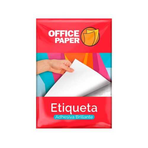 Papel Adhesivo Blanco Brillante 180 G A4 25 Hojas