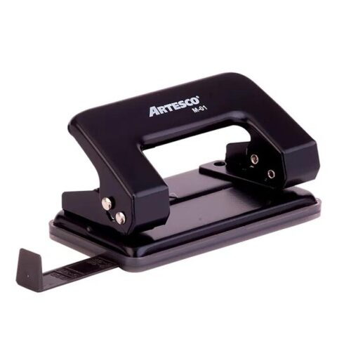 Perforador Escolar Artesco M-01 11 Hojas Negro