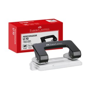 Perforador Escolar De Metal Faber Castell U10 10 Hojas