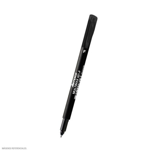 Plumón Indeleble Delgado Artesco Multimax 421-F Negro