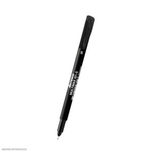 Plumón Indeleble Delgado Artesco Multimax 421-S Negro