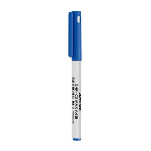 Plumón Indeleble Delgado Artesco Cd-Max 0.7 Mm Azul