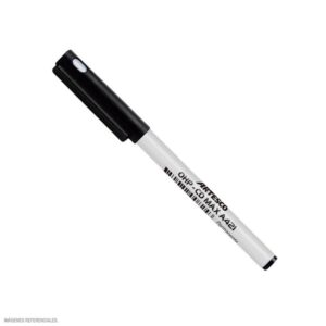 Plumón Indeleble Delgado Artesco Cd-Max 0.7 Mm Negro