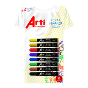 Plumón Para Tela Arti Creativo Blíster X 8 Und