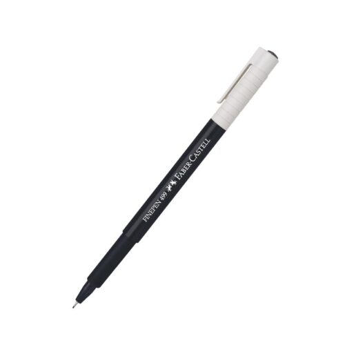 Plumón Delgado Faber Castell 499 Negro X 1 Und