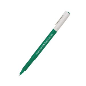 Plumón Delgado Faber Castell Finepen 499 Verde X 1 Und