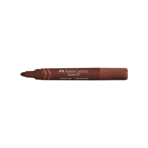 Plumón Jumbo Faber Castell 47 Marrón X 1 Und