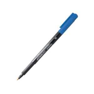 Plumón Indeleble Delgado Faber Castell 421-F Azul