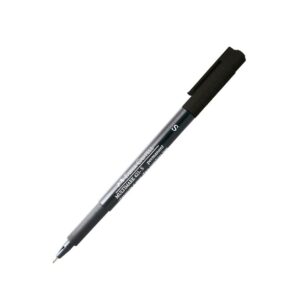 Plumón Indeleble Delgado Faber Castell Multimark 421-S Negro