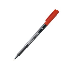 Plumón Indeleble Delgado Faber Castell Multimark 421-S Rojo