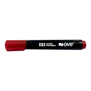 Plumón Indeleble Jumbo Ove E23 Rojo