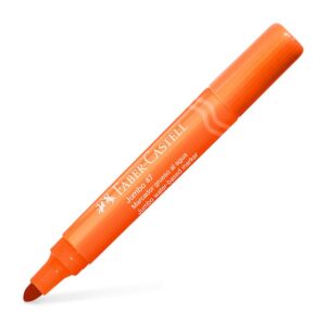 Plumón Jumbo Faber Castell 47 Naranja X 1 Und