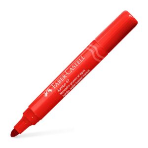 Plumón Jumbo Faber Castell 47 Rojo X 1 Und