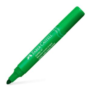 Plumón Jumbo Faber Castell 47 Verde X 1 Und